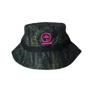 LRG Forest Pattern Bucket Hat with Pink Accent